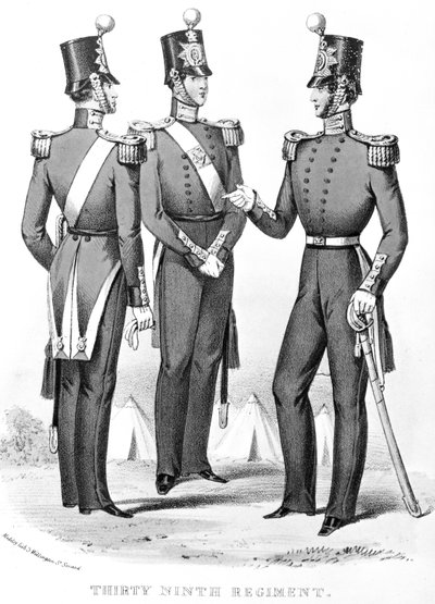 Old 54th Foot (2nd Battalion Dorset Regiment) Early 19th Century by English School